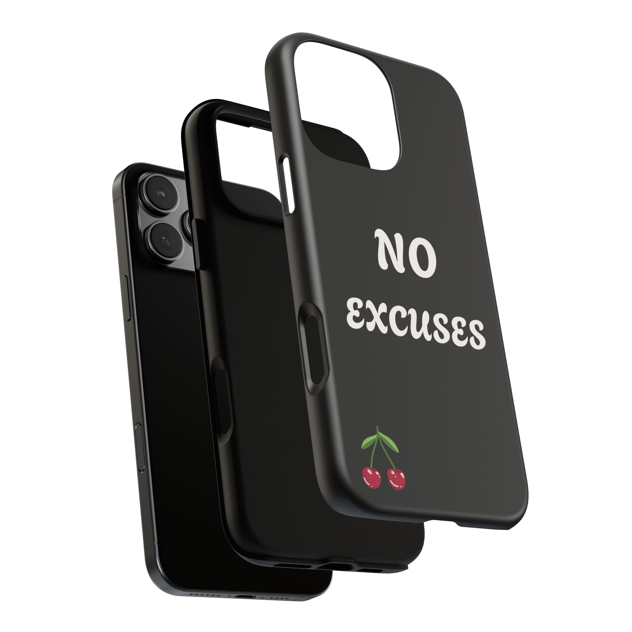 No Excuses Cherry Phone Case - Tough Protective iPhone Cover