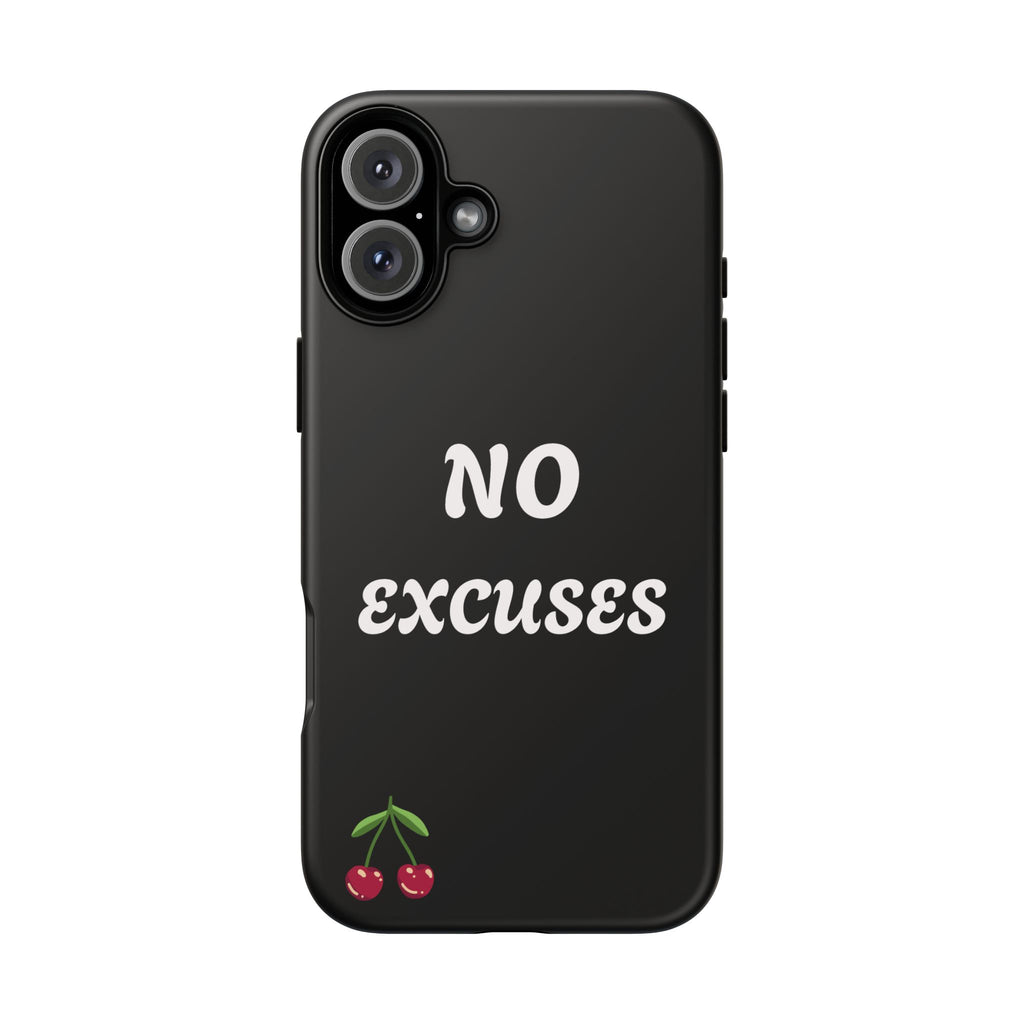 No Excuses Cherry Phone Case - Tough Protective iPhone Cover