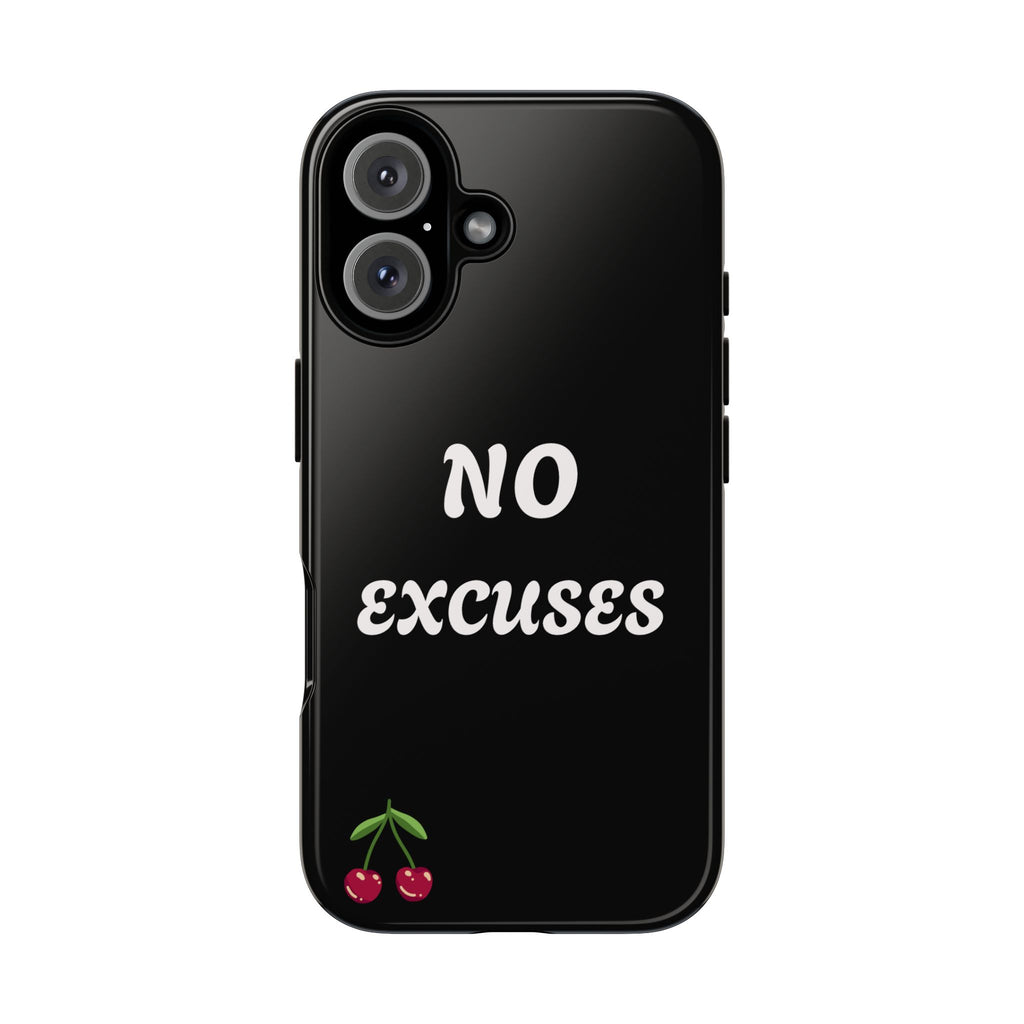 No Excuses Cherry Phone Case - Tough Protective iPhone Cover