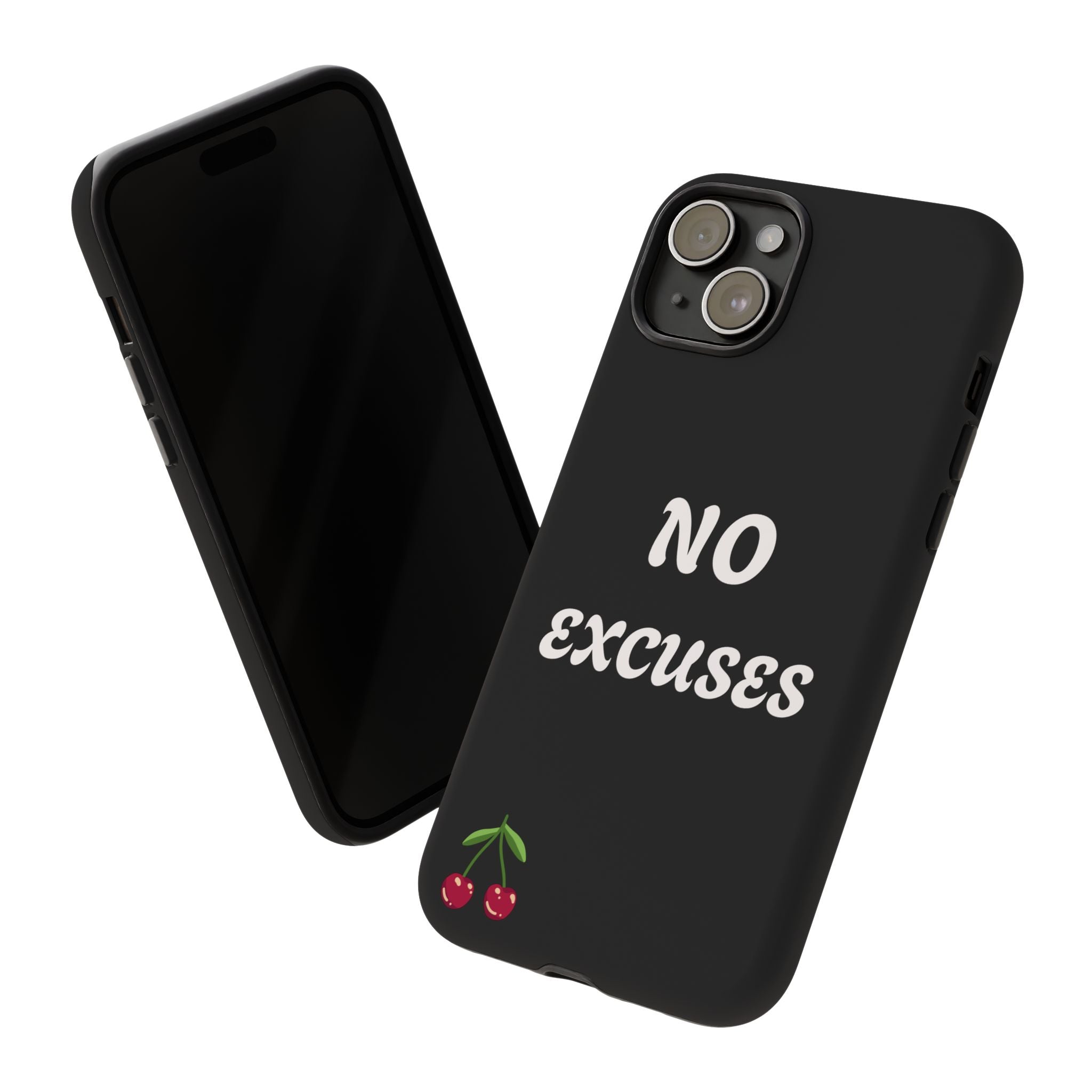 No Excuses Cherry Phone Case - Tough Protective iPhone Cover