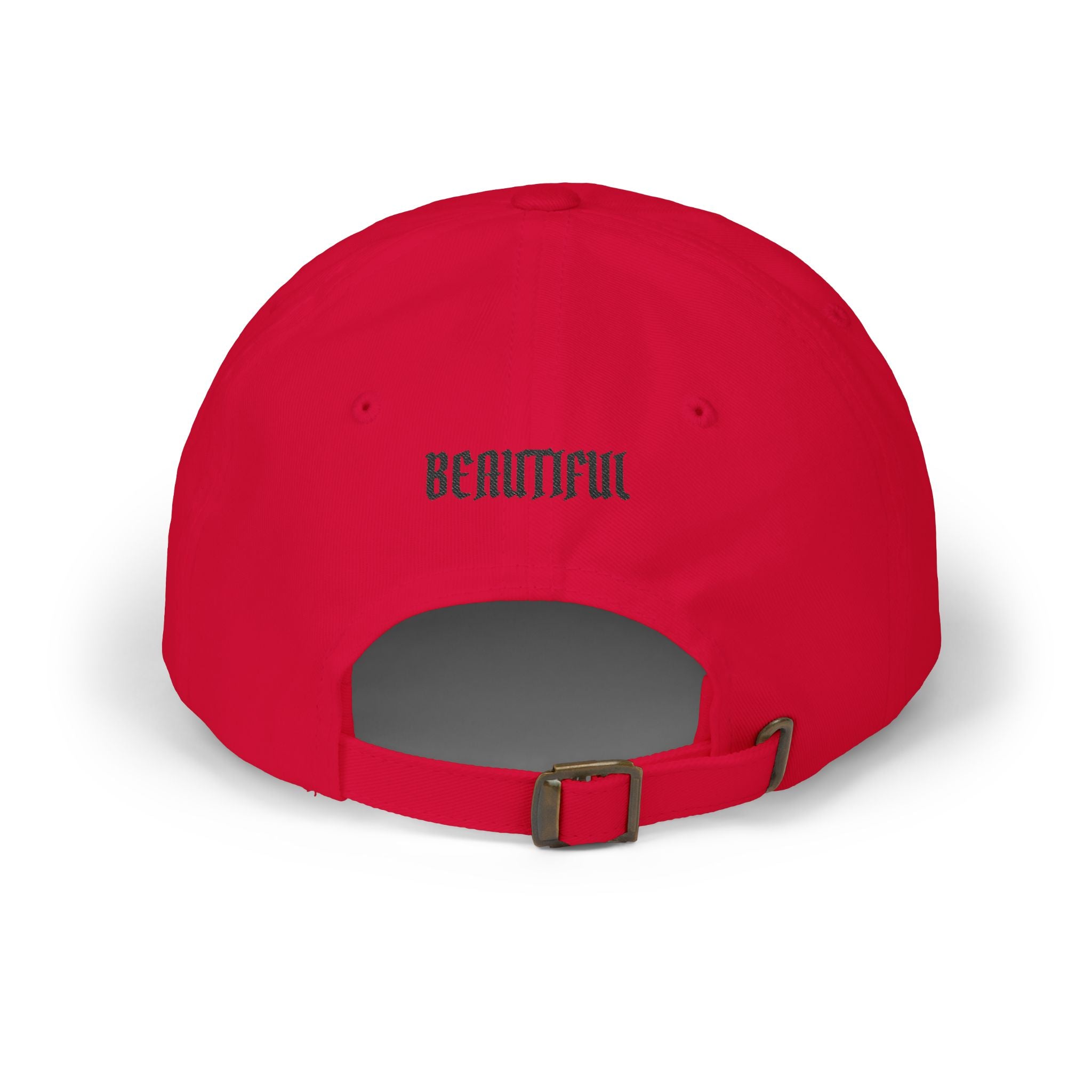 Becoming Her Embroidered Dad Cap — "Becoming Her" Front, "Beautiful" Back