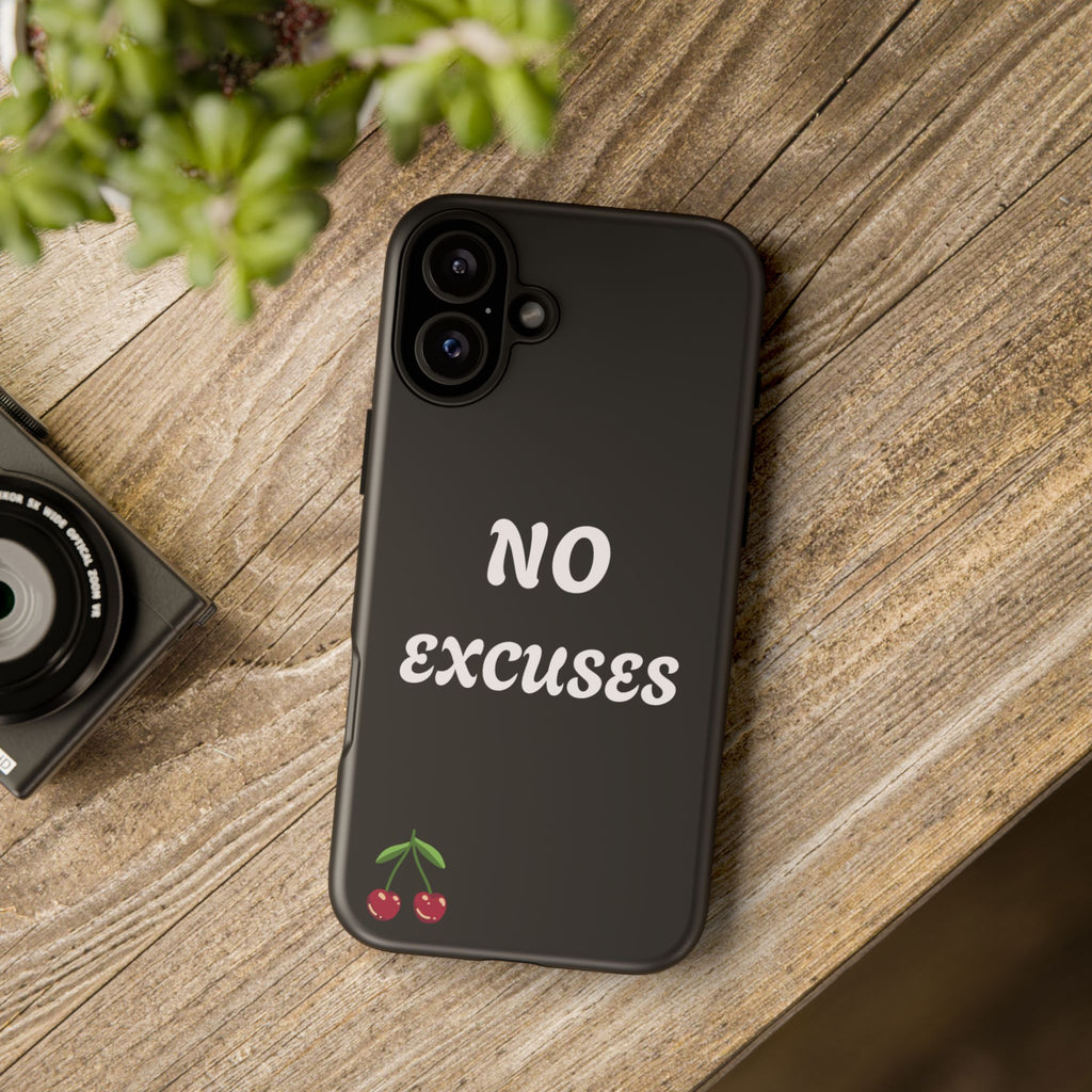 No Excuses Cherry Phone Case - Tough Protective iPhone Cover
