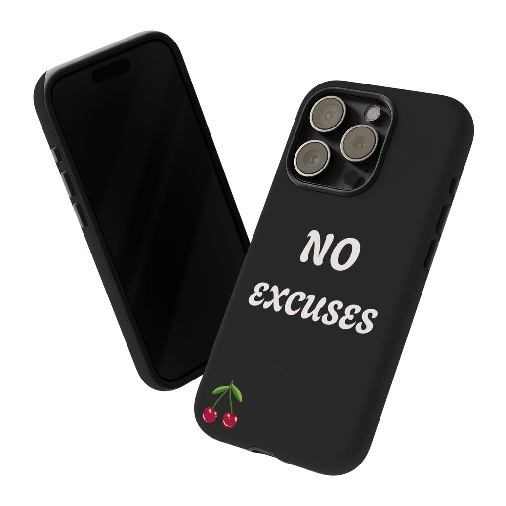 No Excuses Cherry Phone Case - Tough Protective iPhone Cover