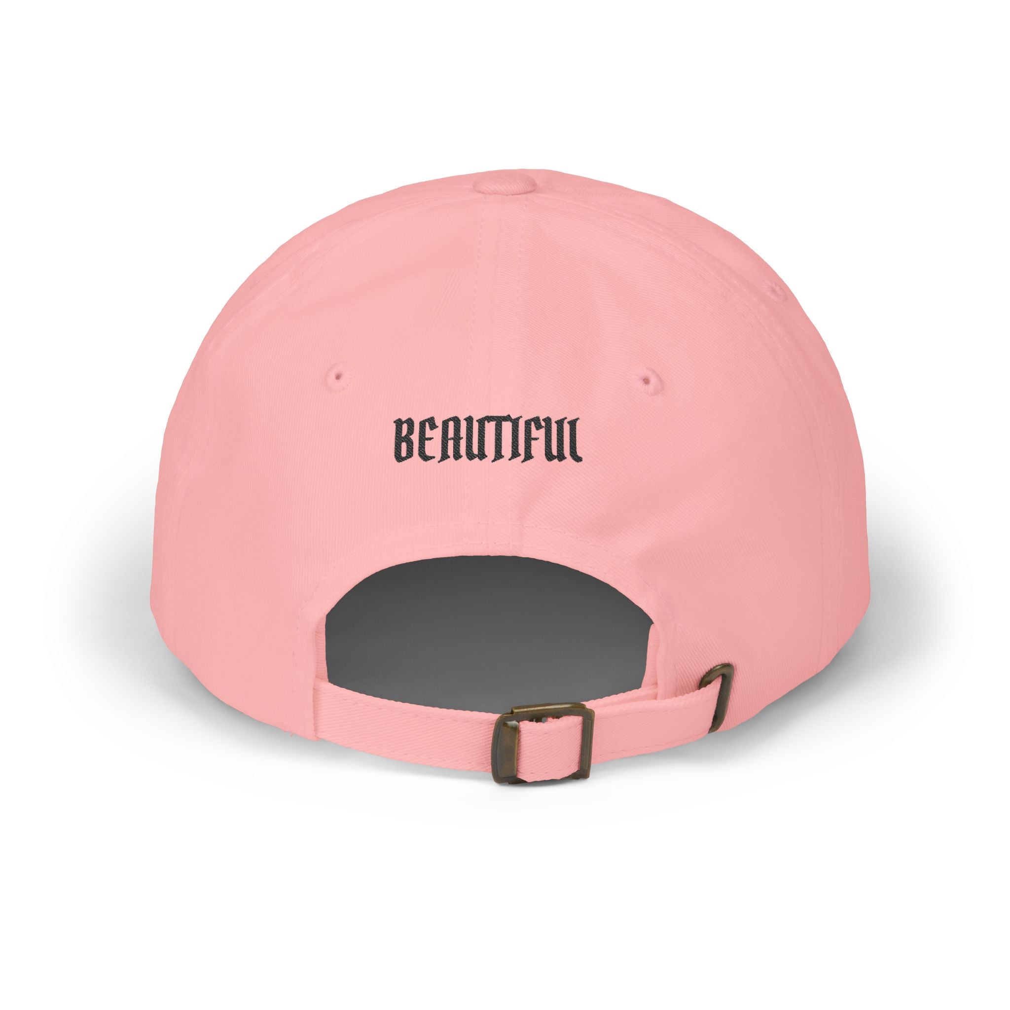 Becoming Her Embroidered Dad Cap — "Becoming Her" Front, "Beautiful" Back