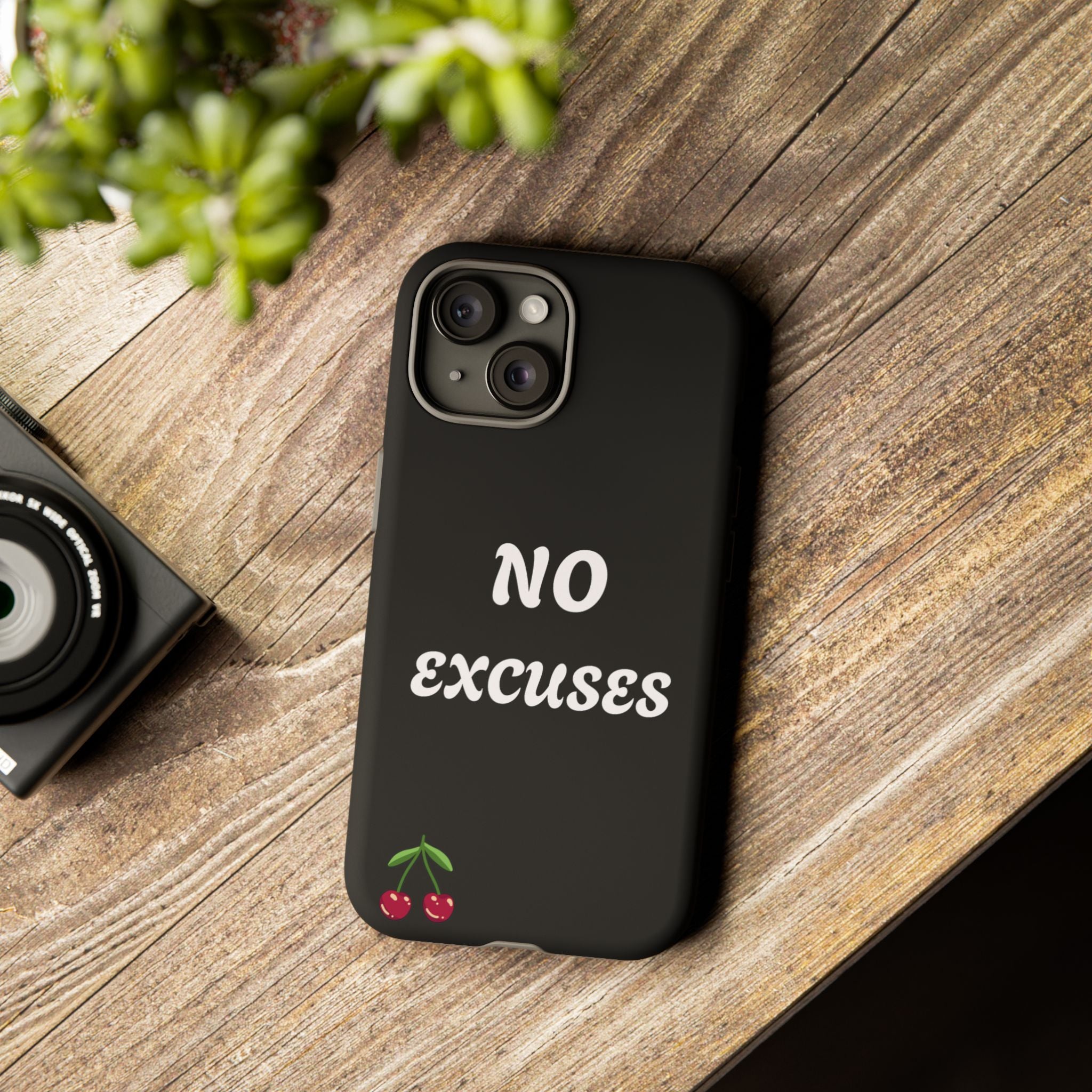 No Excuses Cherry Phone Case - Tough Protective iPhone Cover