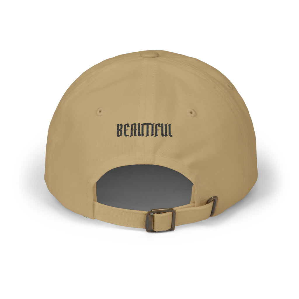 Becoming Her Embroidered Dad Cap — "Becoming Her" Front, "Beautiful" Back