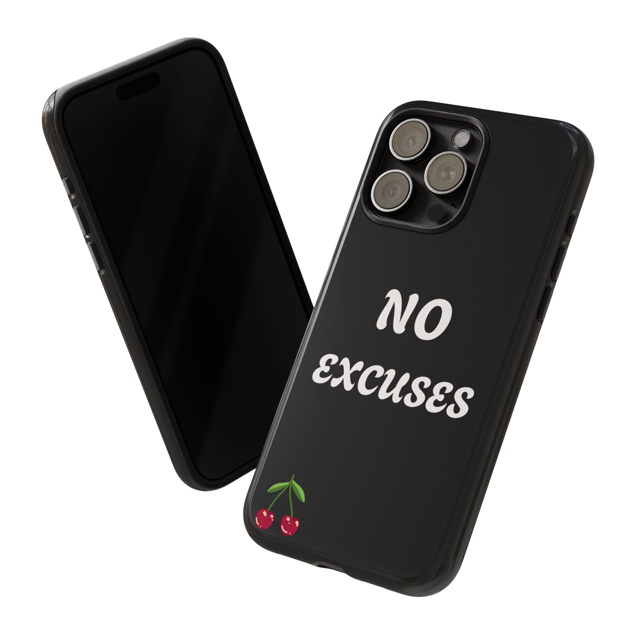 No Excuses Cherry Phone Case - Tough Protective iPhone Cover