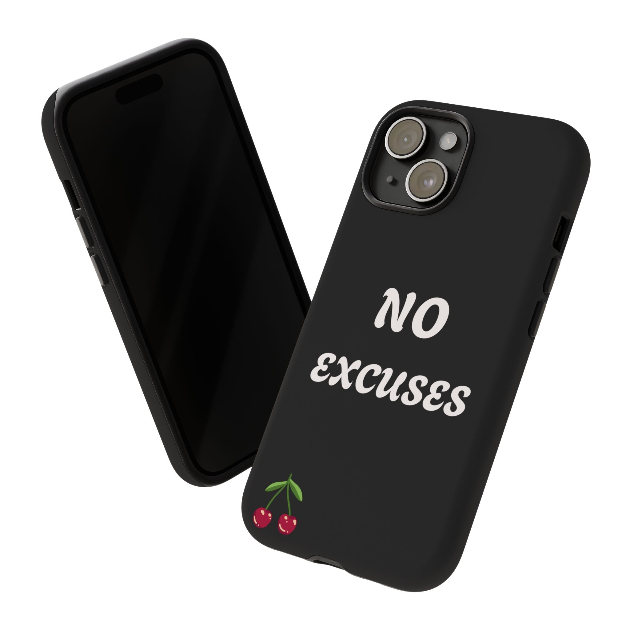 No Excuses Cherry Phone Case - Tough Protective iPhone Cover