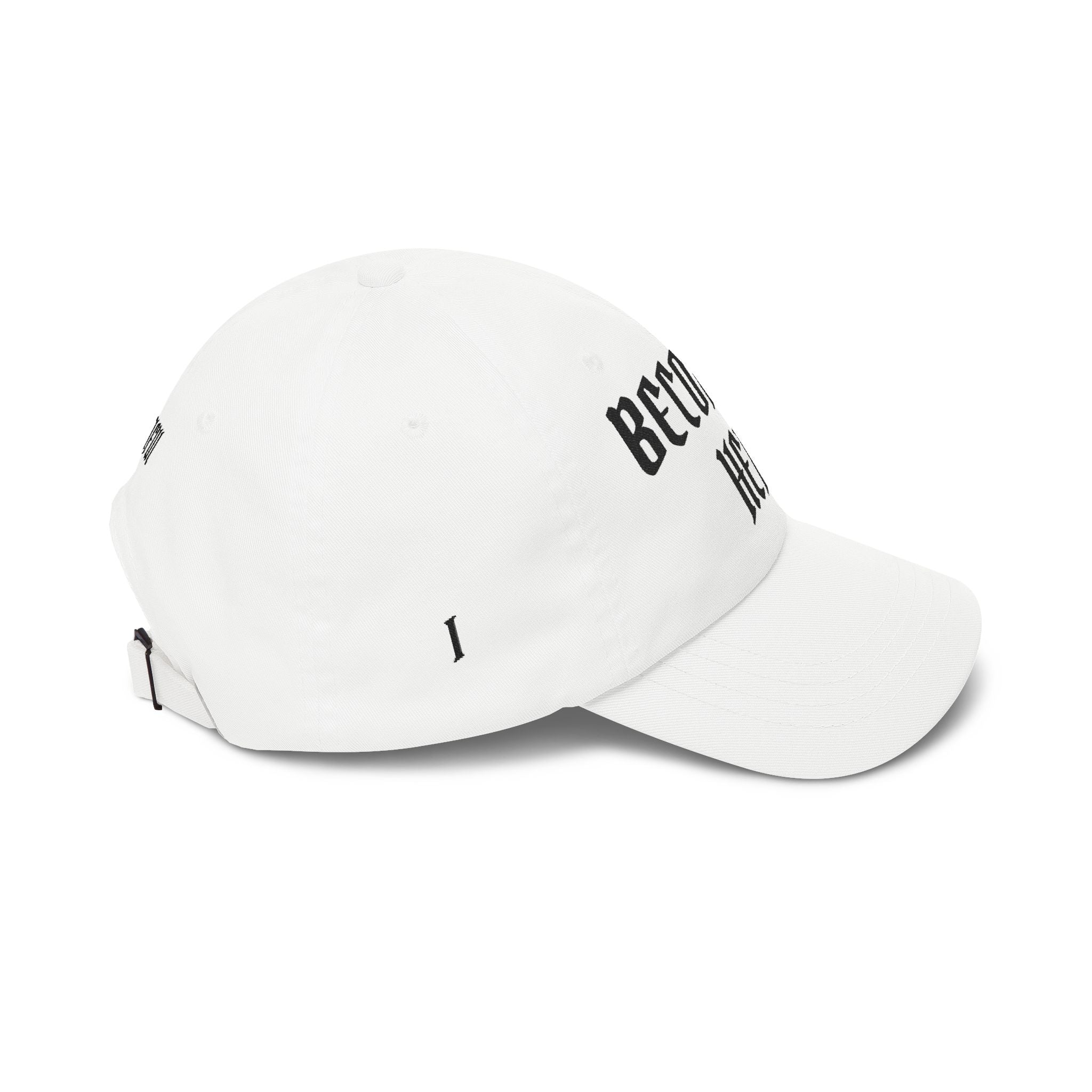 Becoming Her Embroidered Dad Cap — "Becoming Her" Front, "Beautiful" Back