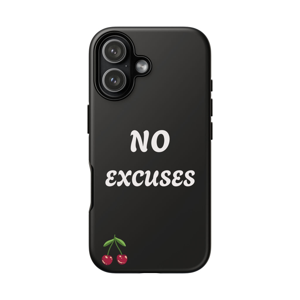 No Excuses Cherry Phone Case - Tough Protective iPhone Cover