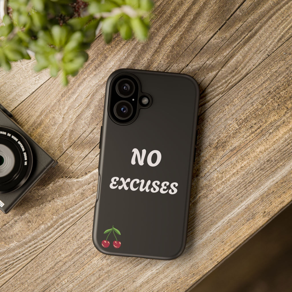 No Excuses Cherry Phone Case - Tough Protective iPhone Cover