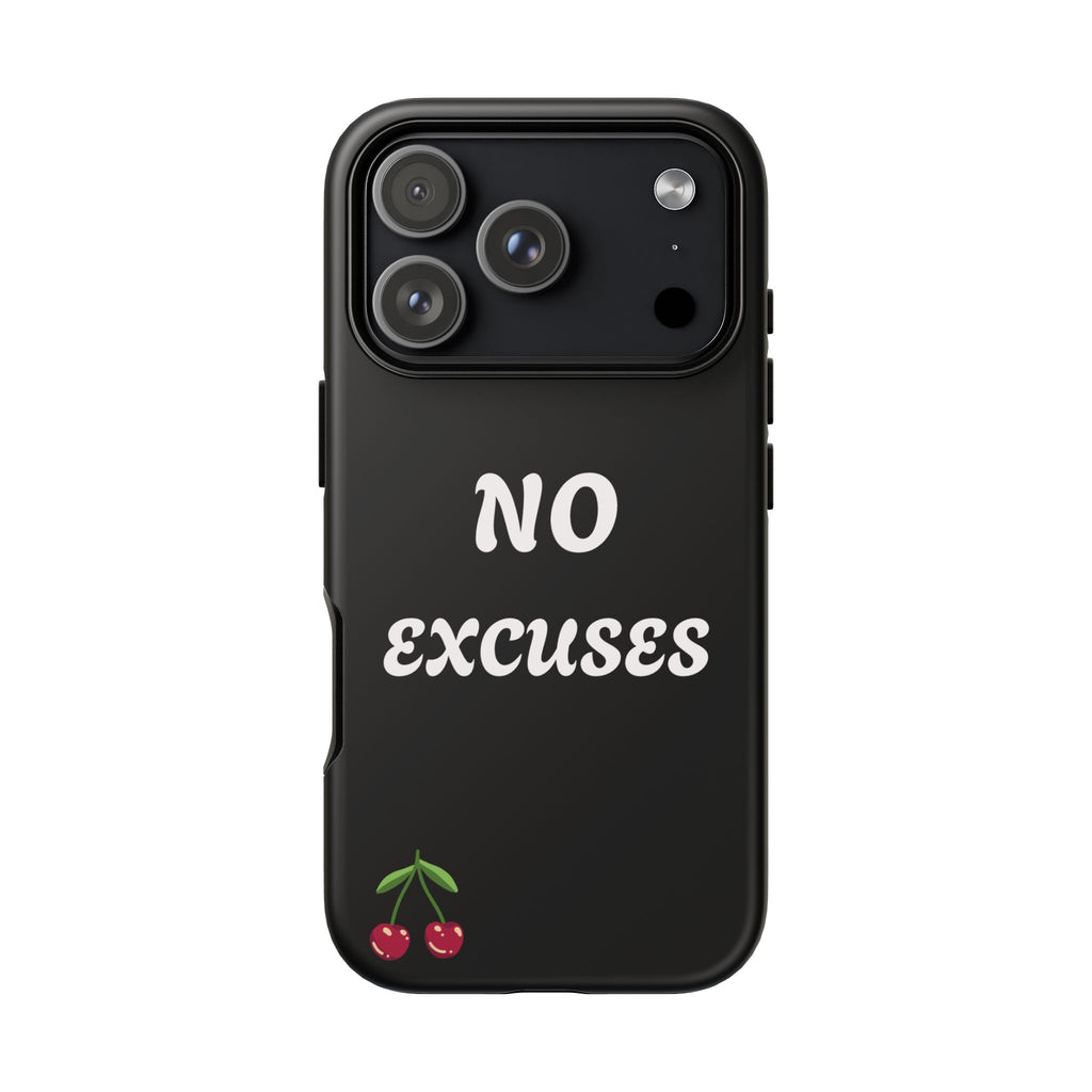 No Excuses Cherry Phone Case - Tough Protective iPhone Cover