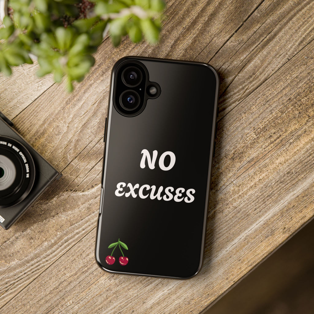 No Excuses Cherry Phone Case - Tough Protective iPhone Cover